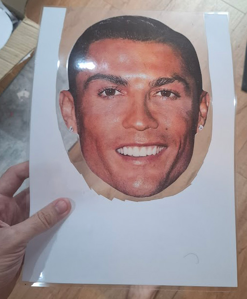 Ronaldo Face Laminating Sheet