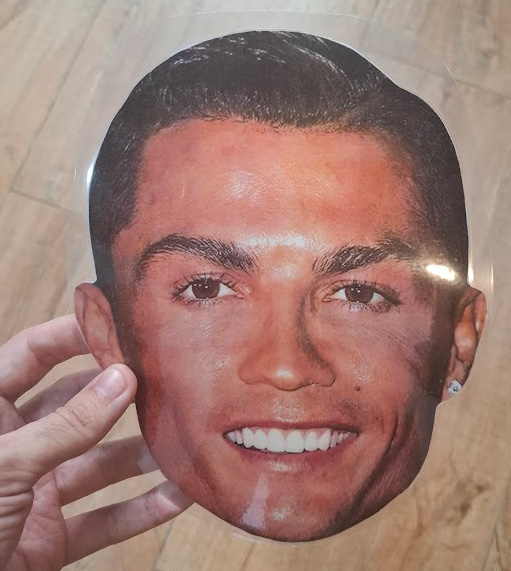 Ronaldo Face Cut Out