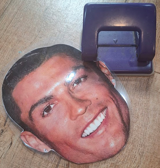 Ronaldo Face Hole Punch