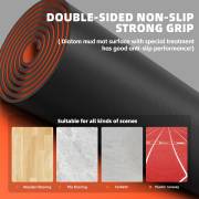 Double sided non slip surface suitable for wood, tile, cement and plastic runways