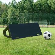 Supplier photo of the board tilted back on grass with a ball