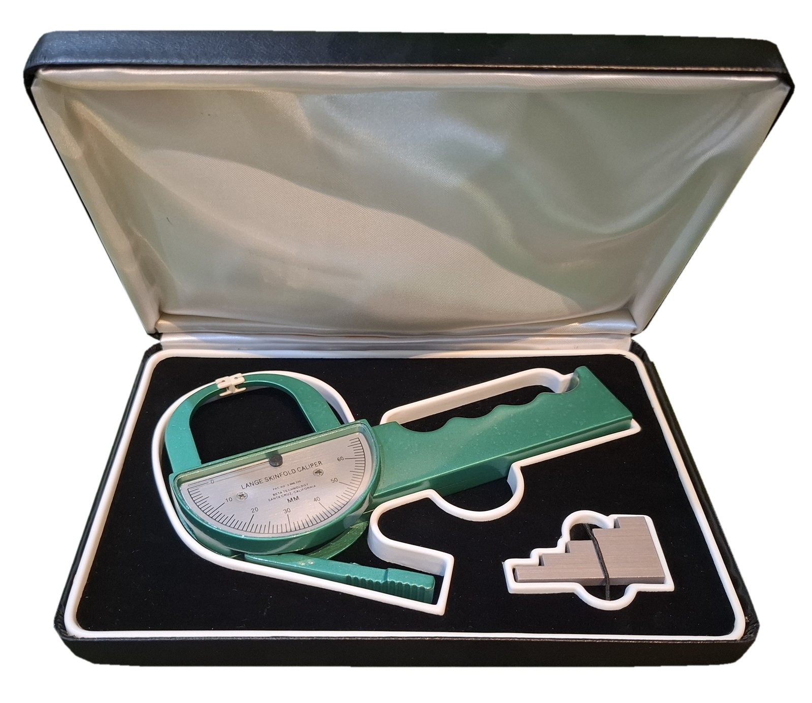 Lange Skinfold Caliper with Calibration Block and Case, 2005 Model, New