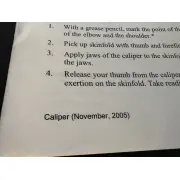 Foot of the manual page, printed Caliper (November, 2005)