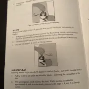 Manual pages showing the biceps and subscapular skinfold sites