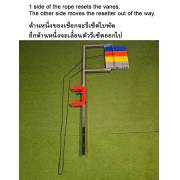 เชือกรีเซ็ต ด้านหนึ่งรีเซ็ตแผ่นวัด อีกด้านเลื่อนตัวรีเซ็ตออกไป